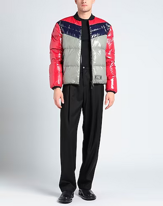 Geaca DSQUARED2 " Tri-Colour Zip-Up Down Jacket With Logo "
