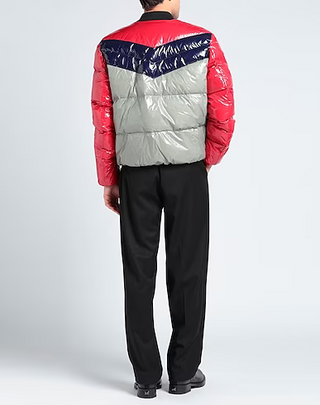 Geaca DSQUARED2 " Tri-Colour Zip-Up Down Jacket With Logo "