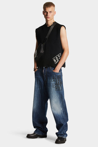 Jeans DSQUARED2  Icon Dark Wash Stamps Eros Jeans
